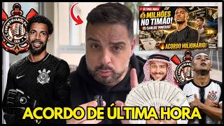 🚨 ACORDO MILIONÁRIO NO TIMÃO!! CARLOS VINÍCIUS MAIS PERTO!! CORINTHIANS DEIXA  TUDO PAGO!?