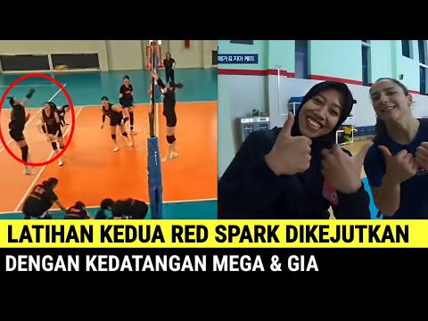 Dikejutkan❗️Dengan Kedatangan Mega & Gia, Latihan Kedua Red Spark Semakin Kuat Dan Lengkap