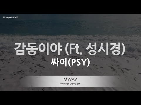 [짱가라오케/노래방] 싸이(PSY)-감동이야 (Ft. 성시경) [ZZang KARAOKE]