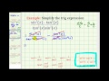 Trigonometric Simplification Concepts