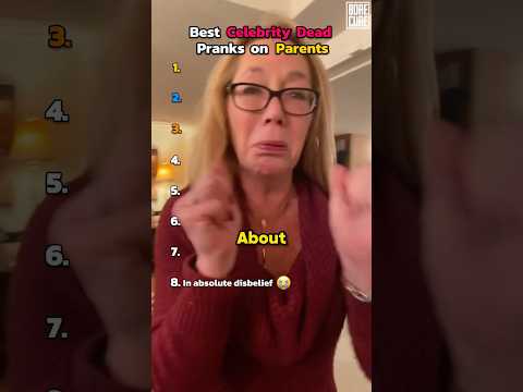 Best Celebrity Dead Pranks on Parents 💀 #prank #parents #celebrity #fyp #shorts