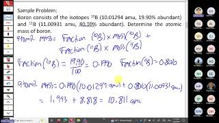 030426 Atomic Mass and Moles