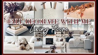 FALL LIVING ROOM DECORATE WITH ME 2025 | COZY LIVING ROOM FALL DECORATING IDEAS