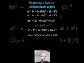 Factoring Differences of Cubes