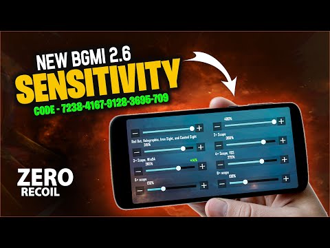 BGMI -🔥2.5 Update Zero Recoil Sensitivity Settings - BGMI New Sensitivity Settings Code