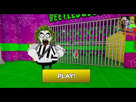 BEETLEJUICE BARRYS PRISON RUN (OBBY) #roblox #scarryobby