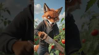 🐐🍅 La Cabra Valiente vs El Zorro Malvado | Historia IA #Shorts