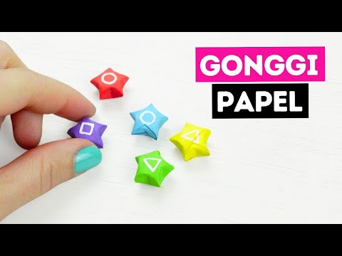 Como hacer Gonggi casero de papel ¡Fácil!