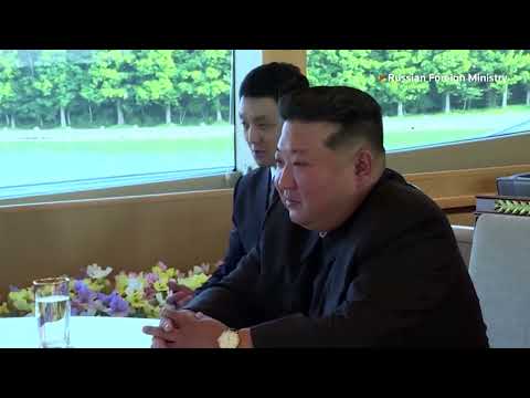 YouTube video thumbnail: Lavrov meets Kim Jong Un in North Korea