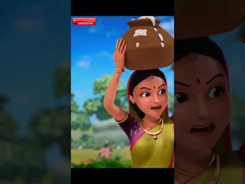 ಗೋಕುಲ ಕೃಷ್ಣ ಬಾ ಬಾ ಬಾ - Little Krishna | Kannada Rhymes & Kids Songs | Infobells