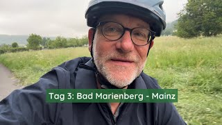 Radtour von Münster nach Schwetzingen | Tag 3: Bad Marienberg - Mainz
