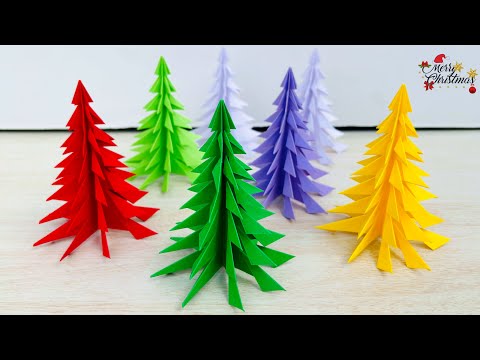 DIY Beautiful 3D Christmas Tree / How To Make Christmas Tree with paper / Christmas decoration ideas