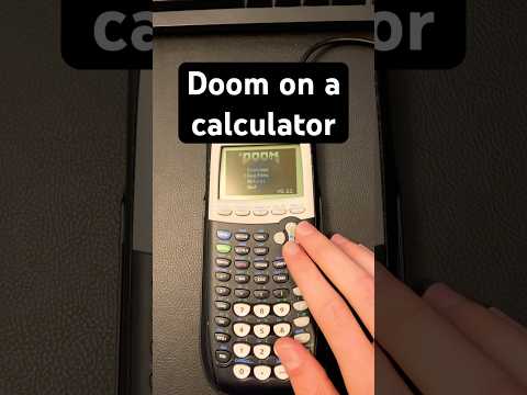Doom on a calculator is kinda crazy #tech #gaming #calculator #doom #yaptech