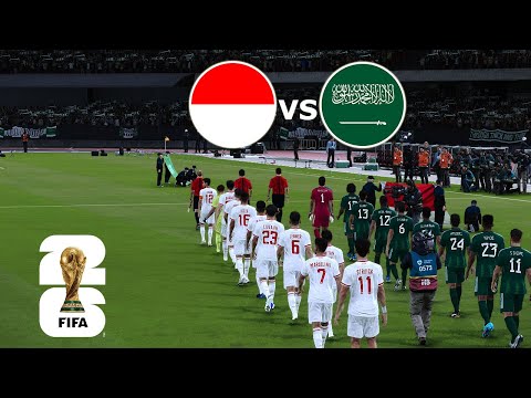 SAUDI ARABIA vs INDONESIA | FIFA World Cup 2026 USA | Full Match All Goals |  PES Gamepla