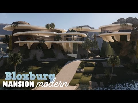 Bloxburg: Mountain Luxury Mansion House | House Build | Roblox
