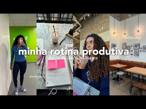 minha rotina produtiva | diário de intercâmbio, study vlog, coffee shop & mais