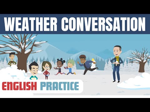 English Conversation Talking About Weather; Beginner Speaking & Listening Practice