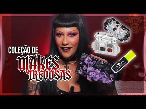 tour pela minha coleção de maquiagens trevosas e góticas 💄🦇