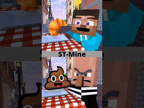 Baby Steve VS Bad Villager. New wonderful story. #shorts