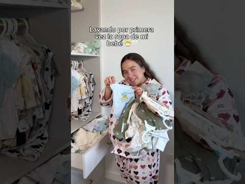Lavando por primera vez la ropa de mi bebé 🐣🤍