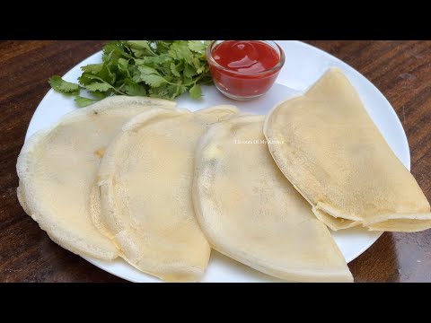 5 Minutes! Fast, easy and delicious! And breakfast is ready! Egg Crepe