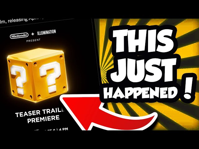 NINTENDO HUGE NEWS JUST BROKE!