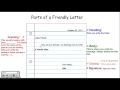 Components of a Friendly Letter