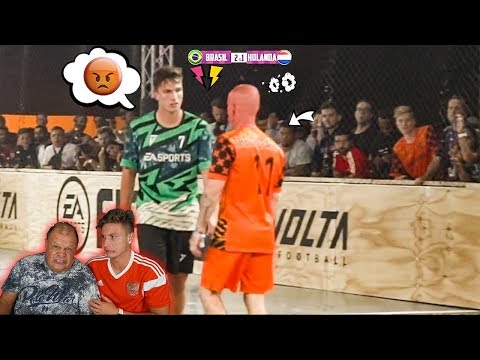 MEU PAI REAGIU A UM JOGO DE FUTEBOL QUE EU BRIGUEI!!
