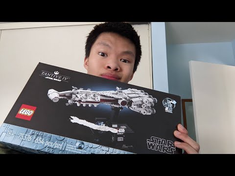 Building the Lego Tantive IV and answering questions