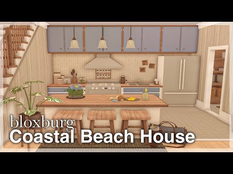 Bloxburg - Coastal Beach House Speedbuild 🌊 (interior + full tour) | Roblox