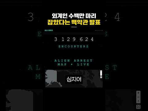 외계인 수백만 마리 잡았다는 백악관 발표