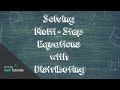 Solving Multi-Step Equations Concepts