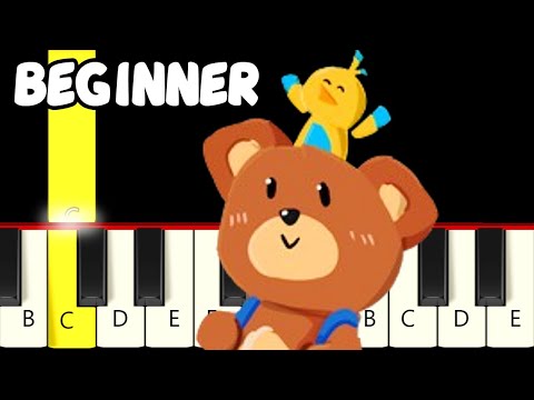 Network Machine - Super Bear Adventure - Fast and Slow (Easy) Piano Tutorial - Beginner