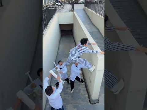 Patients Can Also Parkour? #funny #comedy #still