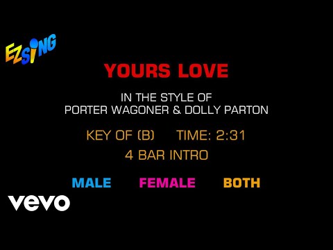Porter Wagoner & Dolly Parton – Yours Love (Karaoke)