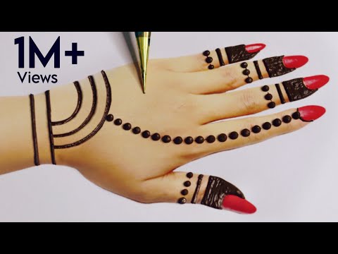 Latest Stylish dots Mehndi design|Easy Mehandi| Simple Mehndi designs| Henna design |Eid2023|मेंहदी