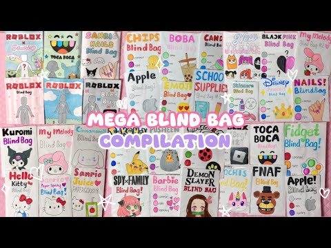 ☁️paper diy☁️ MEGA BLIND BAG COMPILATION 2024 🔇 no music | ASMR | applefrog