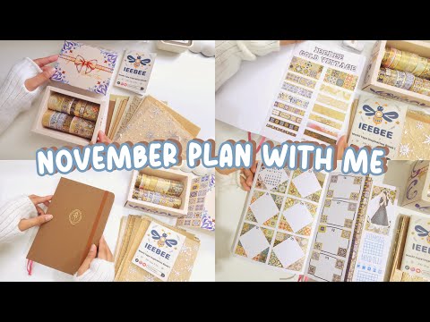NOVEMBER 2024 PLAN WITH ME 🪞 ft. ieebee • bullet journal ideas • moroccan tile journal theme
