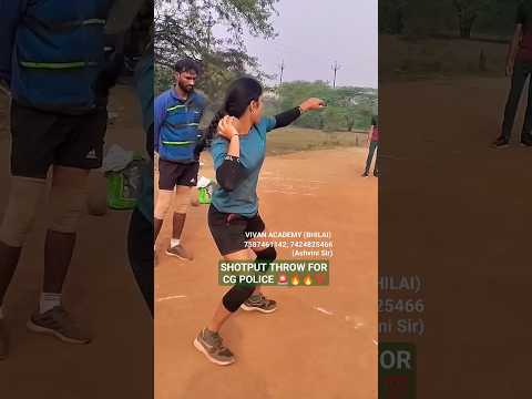 SHOTPUT THROW FOR CG POLICE 🚨🔥💯💪 #viral #police #shotputthrow #shorts #ssc #army #forest #subscribe