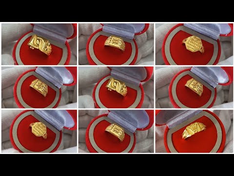 Mens ring designs in gold with price || Gold finger ring design for men