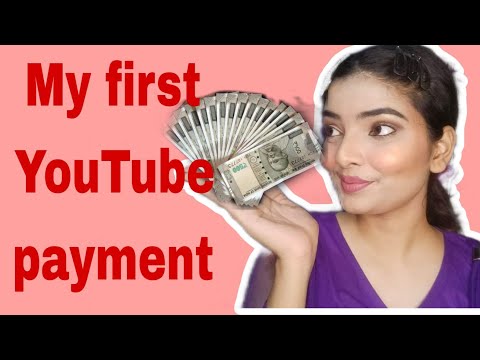 My first YouTube payment