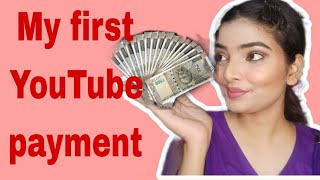 My first YouTube payment
