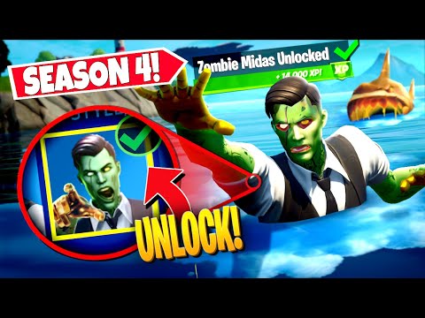 *NEW* UNLOCKING SECRET ZOMBIE MIDAS *OUTFIT* USING HIDDEN FORTNITEMARES EASTER EGG! (Fortnite)