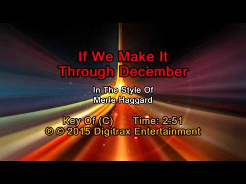 Merle Haggard – If We Make It Through December (Backing Track)