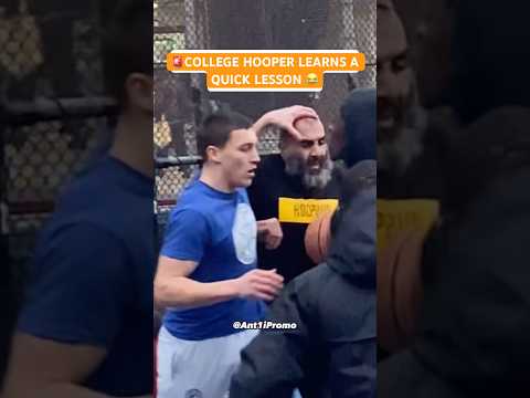 Respect your elders son. Shout out @Ant1iPromo  #streetball #basketball #georgethemessiah #nyc