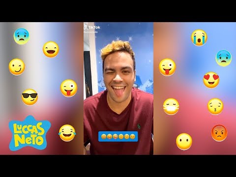 LUCCAS NETO FAZENDO DESAFIOS NO TIK TOK