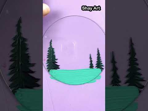 Amazing 🏞Glass Painting 😱 | Shay Art #shorts #motivation #shayart
