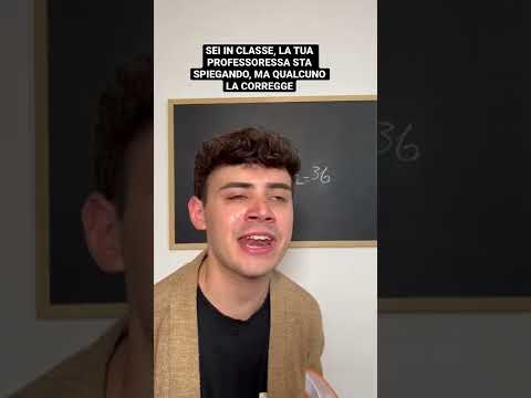 Quando un tuo COMPAGNO corregge la PROF - Gabriele Vagnato