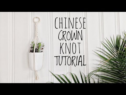 Chinese Crown Knot Tutorial // Macrame Tutorial