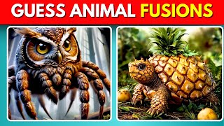 Guess the FRUIT and ANIMAL Fusion | Hybrid Animals Quiz